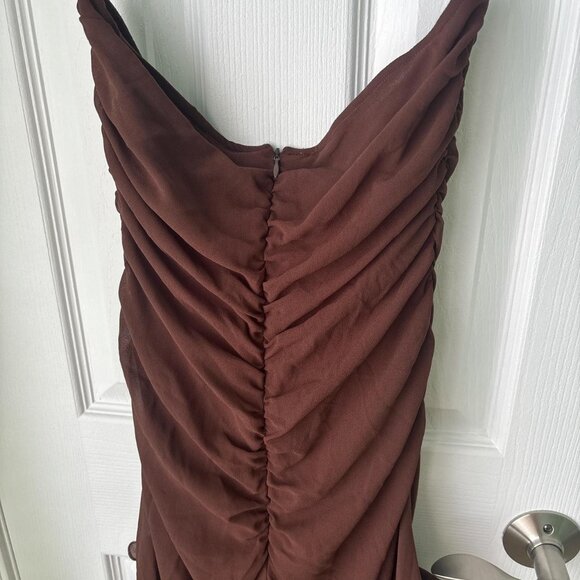NWT Lioness Whimsigoth Dress Womens XS Brown Sheer Fairy Y2K - Picture 7 of 8